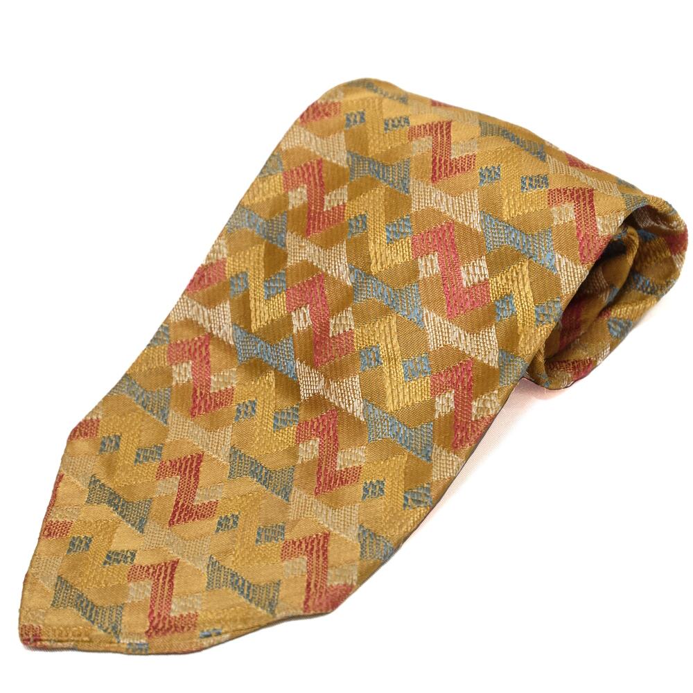 Vintage Bond Geometric Pattern 60's 70's Necktie Neck Tie
